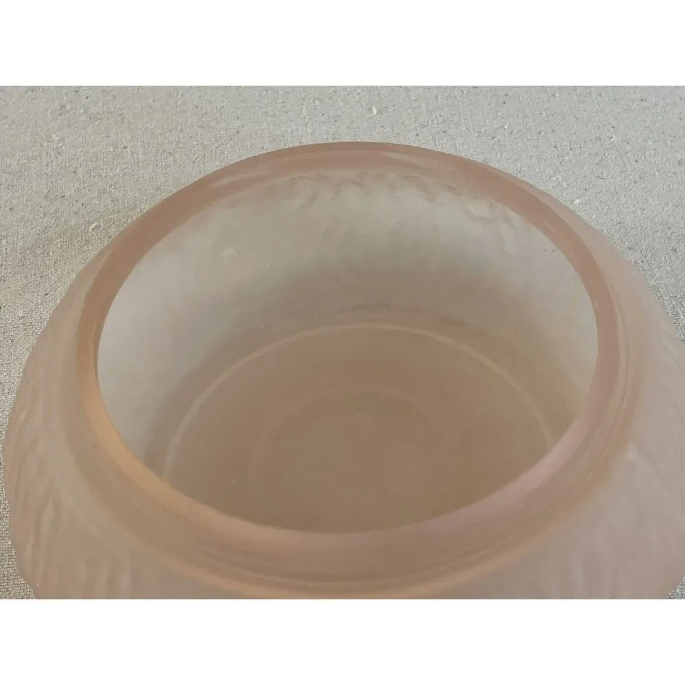 Vintage‎ L.E. Smith Glass Pink Elephant Trinket Box or Powder Jar c.1935